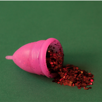 Large Reusable Menstrual Cup - Pink, Medical Grade Silicone
